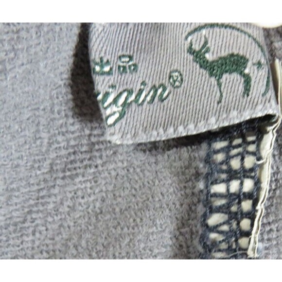 Monthorigin Art To Wear Gray Floral Oversized Boho Sweatshirt Dress Size XL - Picture 9 of 9